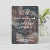 1年結婚記念披露宴2写真 招待状 (スタンド正面)