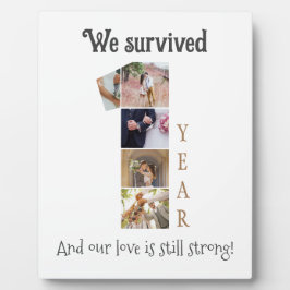 1年結婚記念 フォトプラーク