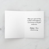 1年記念結婚カード カード (内部)