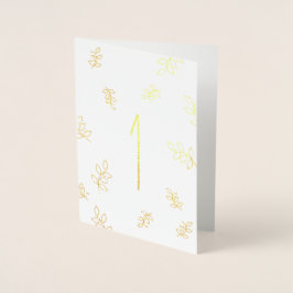 1年記念 箔カード