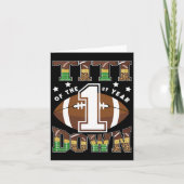 1年連続サッカー第1戦の誕生日 カード (正面)