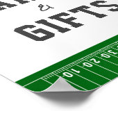 1年連続サッカー誕生日カードとギフト ポスター (角)