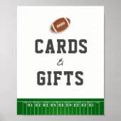 1年連続サッカー誕生日カードとギフト ポスター (正面)