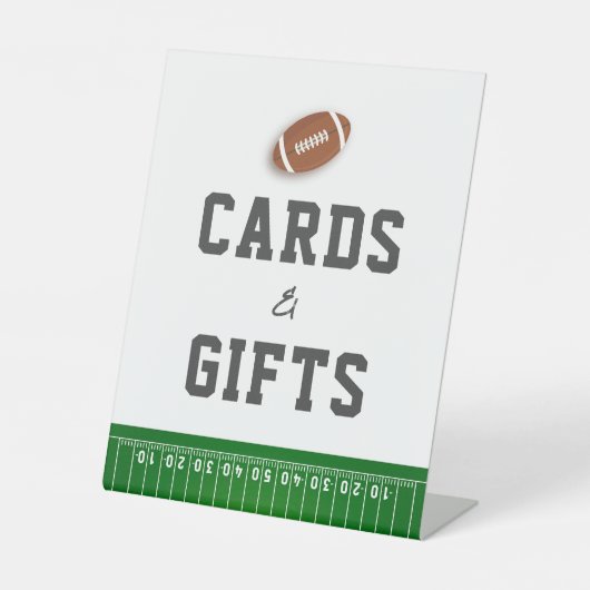1年連続サッカー誕生日カードとギフト 台座サイン (正面)