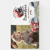 1年連続1回目のサッカー誕生日 横断幕 (縦)