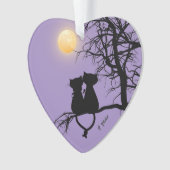 1年間および絶え間ないカスタムハート オーナメント (正面)