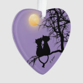 1年間および絶え間ないカスタムハート オーナメント (正面)