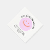 1年間のスマイル誕生日乳児追加詳細 スタンダードカクテルナプキン (角)