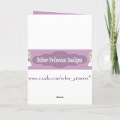 1年間のマイルストーンsobriityお誕生日ケーキカード カード (裏面)