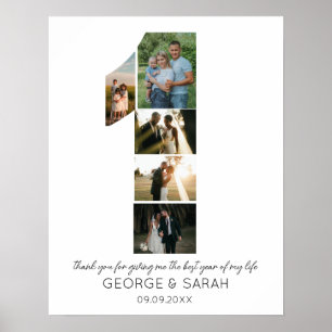 1年間の一緒結婚に5写真 ポスター