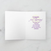 1年間の従業員の記念日 カード (内部)