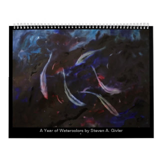 1年間の水彩画スティーブン・A・ギブラー カレンダー