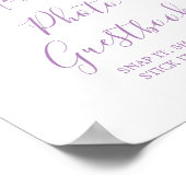 1年間の流れ誕生日写真ゲストブック ポスター (角)