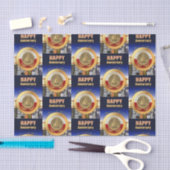 1年間の禁酒記念コイン アニバーサリー 薄葉紙 (クラフト)