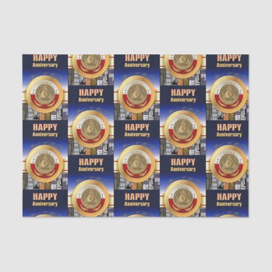 1年間の禁酒記念コイン アニバーサリー 薄葉紙 (正面)