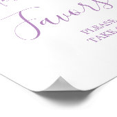 1年間の羽ばたき蝶の最初の誕生日の好意 ポスター (角)