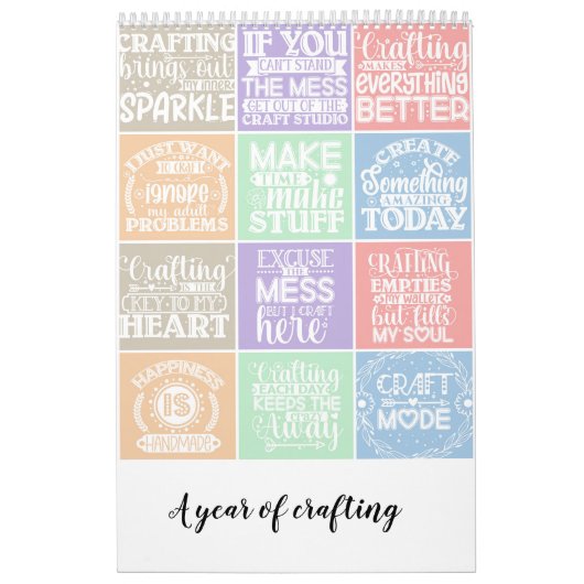 1年間の造作 カレンダー (カバー)