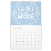 1年間の造作 カレンダー (1月 2026)