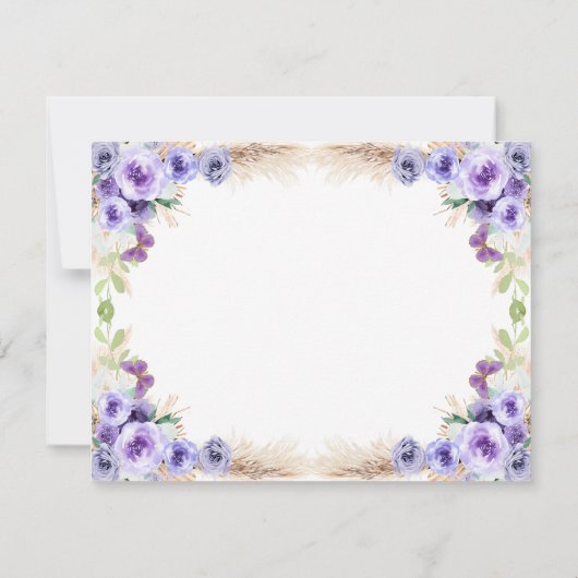 1年間フラッティンバタフライファースト誕生日フローラ サンキューカード (裏面)