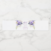 1年間フラッティンバタフライファースト誕生日フローラ ペットボトルラベル (シングルラベル)