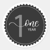 1年間マイルストーン    ラウンドシール (正面)