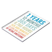 1年間12か月365人の日が素晴らし誕生日 ノートブック (左側)