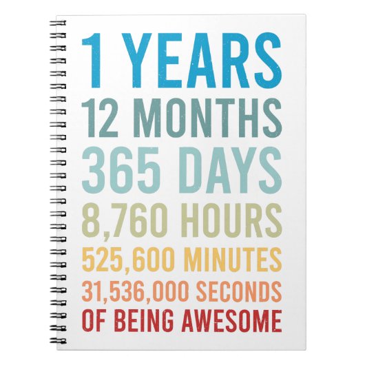 1年間12か月365人の日が素晴らし誕生日 ノートブック (正面)