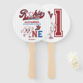 1年1回目の誕生日の大きな1球場 ハンドファン (正面&裏面)