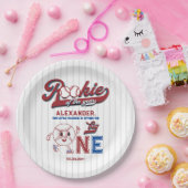 1年1回目の誕生日の大きな1球場 ペーパープレート (パーティー)