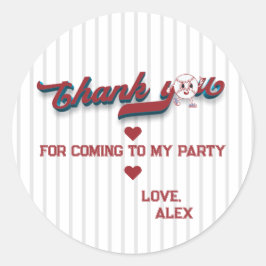 1年1回目の誕生日の大きな1球場 ラウンドシール