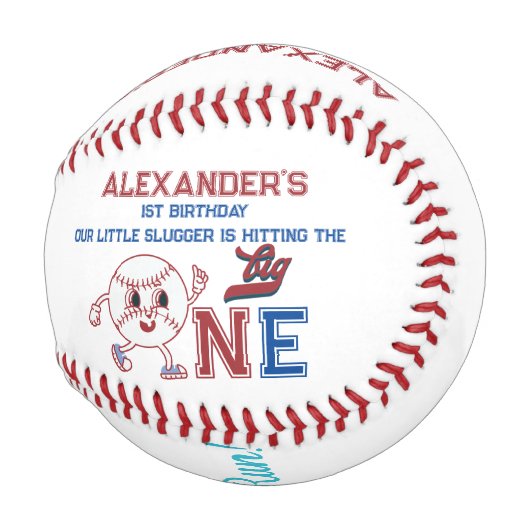 1年1回目の誕生日パーティーの大きな1人の新人 野球ボール (正面右)
