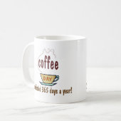 1年365日祝われるコーヒー日 コーヒーマグカップ (正面左)