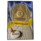 1年AA記念日おめでとう セレニティ ミディアムペーパーバッグ (正面)