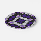 1幾何学的パターン ペーパープレート (アングル)