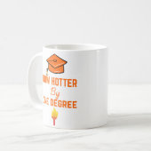 1度の卒業コーヒーマグで熱くなる コーヒーマグカップ (正面左)