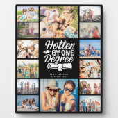 1度の卒業写真コラージュの思い出で熱くなる フォトプラーク (正面)