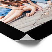 1度の卒業写真コラージュの思い出で熱くなる ポスター (角)