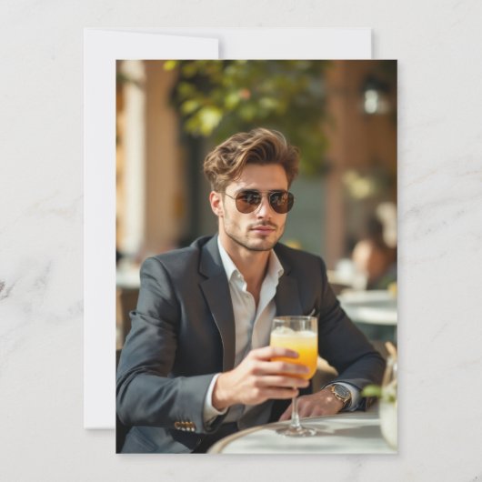 1度ほど暑い卒業写真 案内状 (裏面)