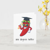 1度ほど暑い卒業式カード カード (黄色い花)