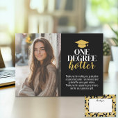 1度ほど暑い – 卒業ありがとう – 写真 サンキューカード