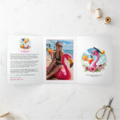 1度または2度ホッター熱帯グラードパーティー 三つ折り招待状 (内部)