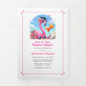 1度または2度ホッター熱帯グラードパーティー 三つ折り招待状 (カバー)