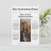 1度または2度昇温卒業新聞 招待状 (スタンド正面)