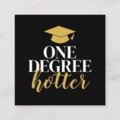 1度ホッター – 卒業ギフトQRコード エンクロージャーカード (正面)