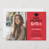 1度ホッター – 卒業写真 – グラードパーティー 招待状 (正面)