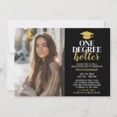 1度ホッター – 卒業写真 – グラードパーティー 招待状 (正面)