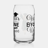 1度卒業で白黒で熱くなる ガラス缶 (右)