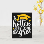 1度卒業2025おもしろい年より暑い カード (黄色い花)