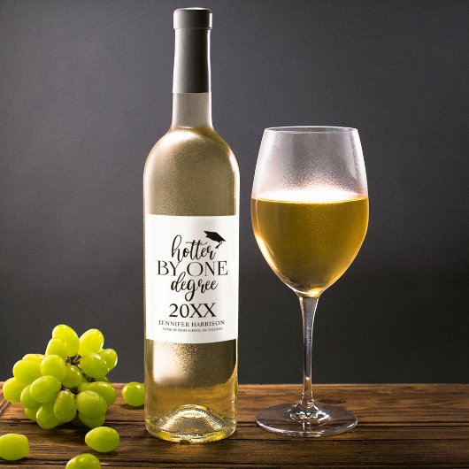 1度熱くなる |卒業ワインラベル ワインラベル