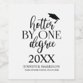 1度熱くなる |卒業ワインラベル ワインラベル (シングルラベル)